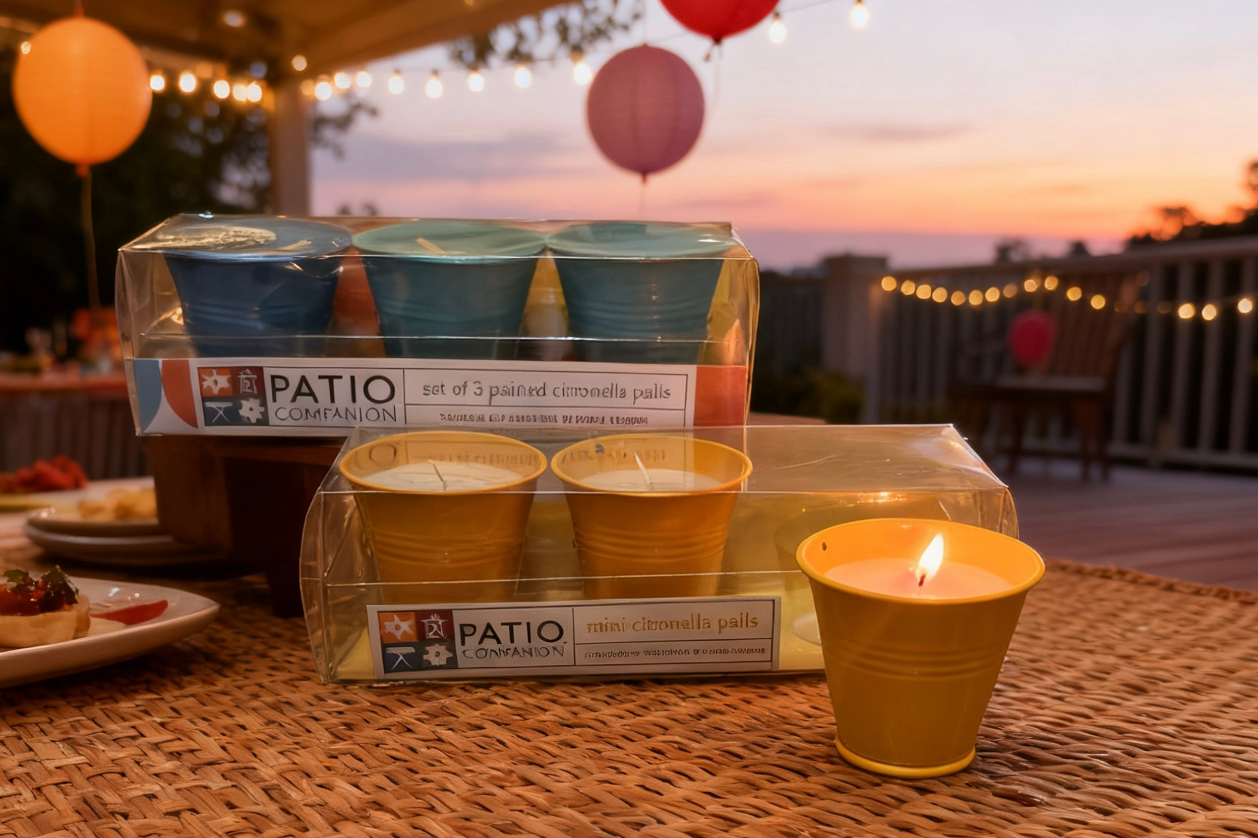 3pk Mini Pail Filled Candles -2